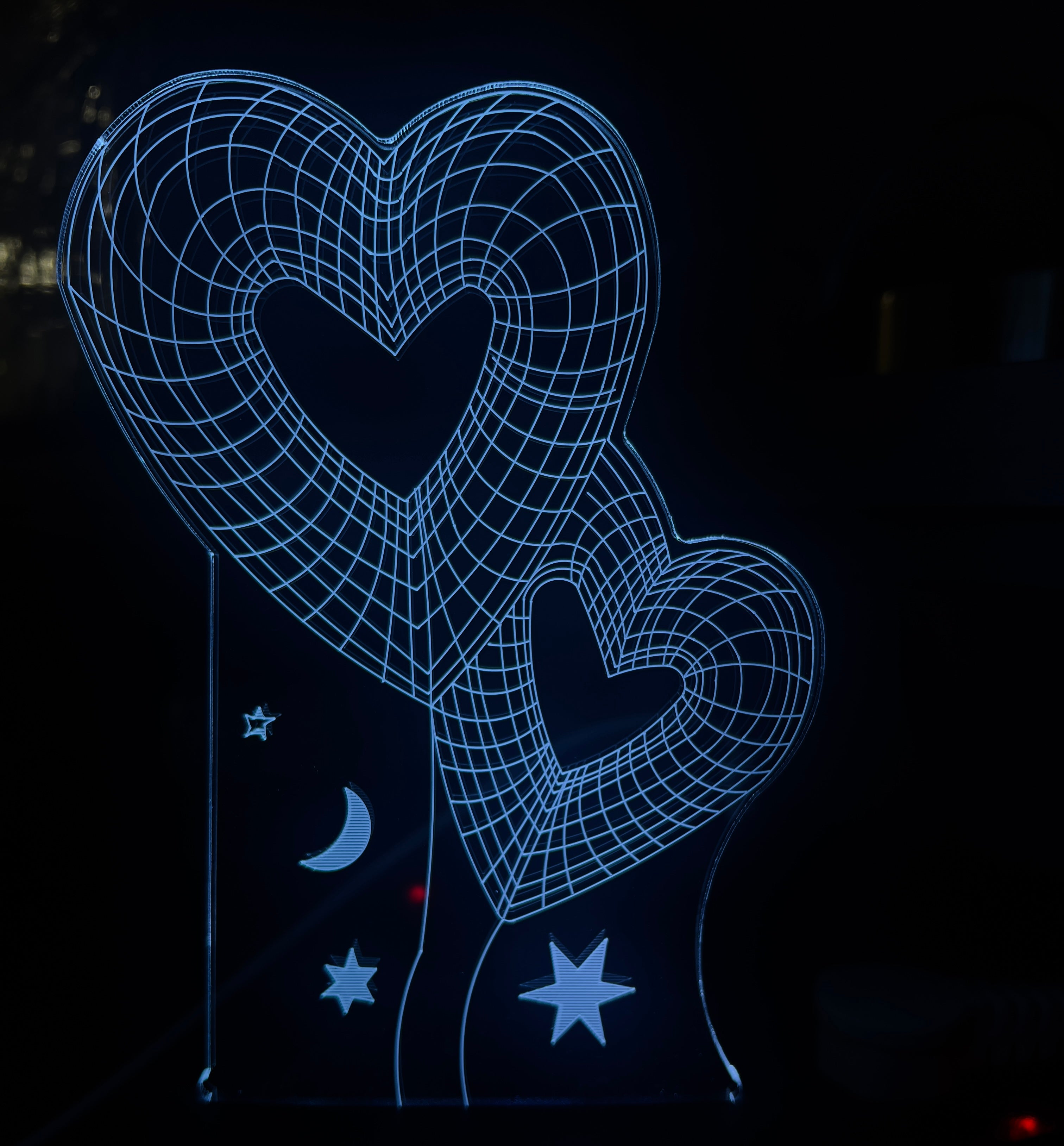 3D LED Night Light – Acrylic Illusion Lamp with 7 Colors