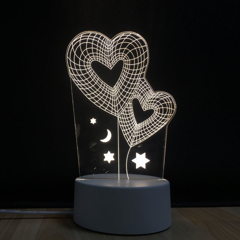 3D LED Night Light – Acrylic Illusion Lamp with 7 Colors