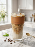 GLASS STARW CUPS