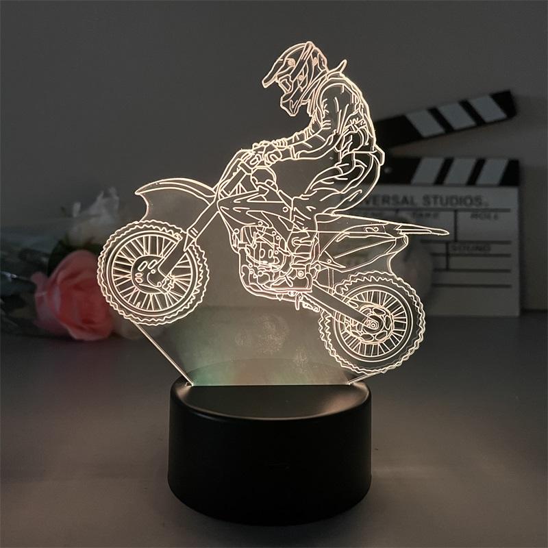 3D LED Night Light – Acrylic Illusion Lamp with 7 Colors