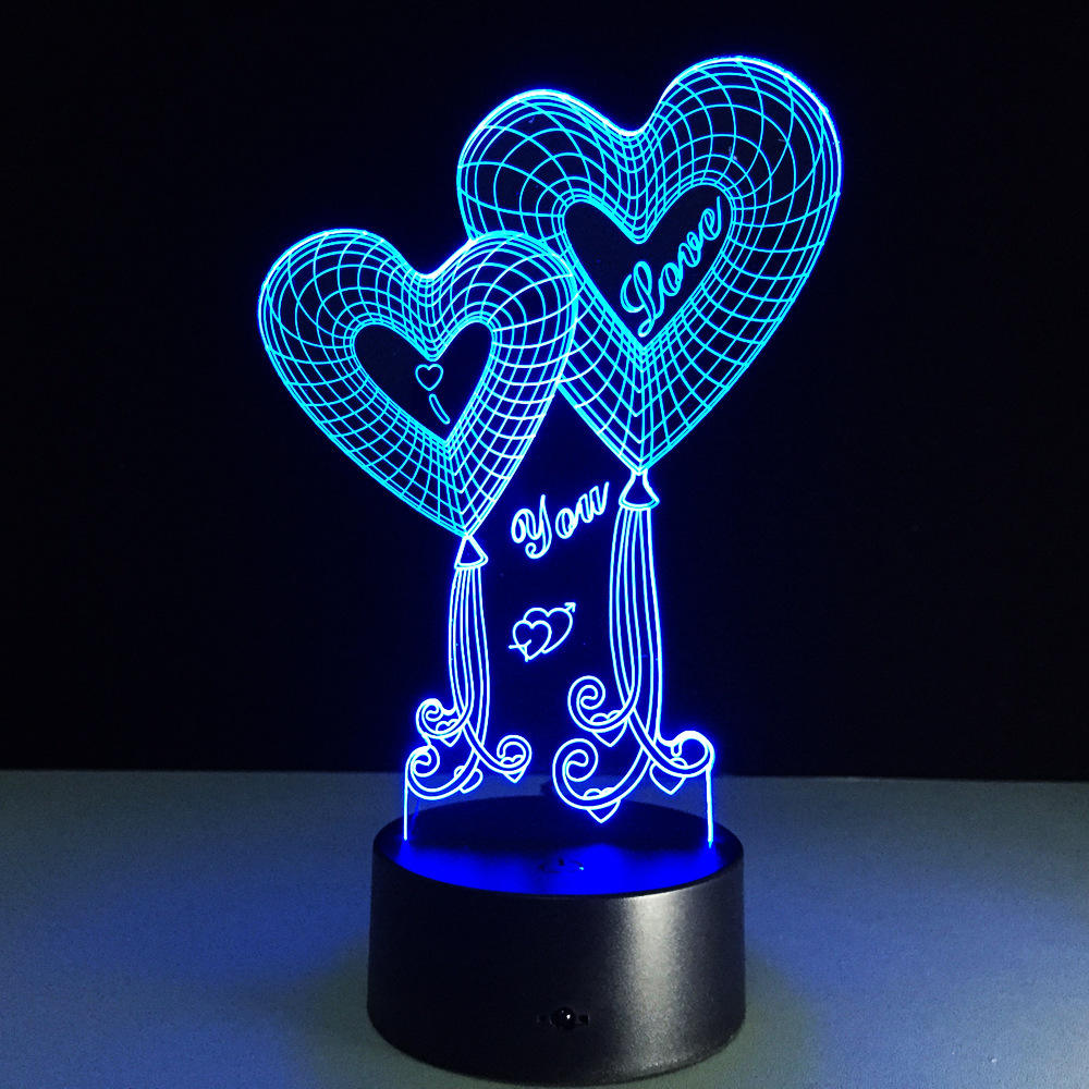 3D LED Night Light – Acrylic Illusion Lamp with 7 Colors