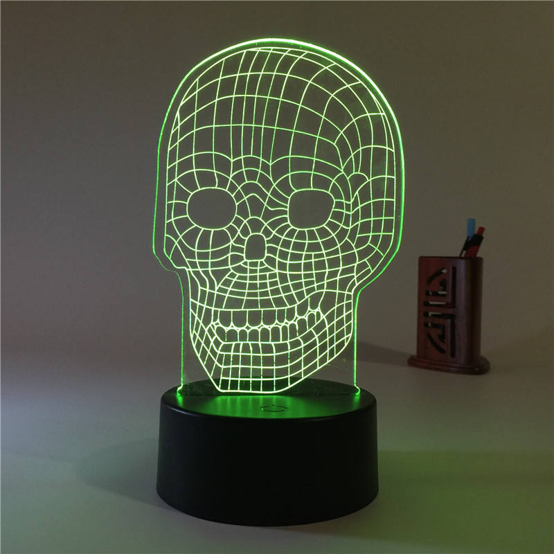 3D LED Night Light – Acrylic Illusion Lamp with 7 Colors
